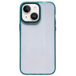 Per iPhone 13 Custodia per telefono antiurto trasparente in acrilico 2 in 1 (verde)
