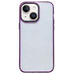 Per iPhone 13 Custodia per telefono antiurto trasparente in acrilico 2 in 1 (viola)