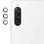 Per Sony Xperia 10 V IMAK Metal Armor Premium Pellicola protettiva per fotocamera (Argento)
