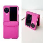 Per OPPO Find N3 Flip Skin Feel PC Custodia antiurto a copertura totale (Rosa rossa)