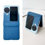 Per OPPO Find N3 Flip Skin Feel PC Custodia antiurto a copertura totale (blu scuro + azzurro)