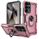 Per Samsung Galaxy S24 Ultra 5G Warship Armor 2 in 1 custodia per telefono antiurto (oro rosa)
