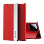 Per Xiaomi 14 Pro Custodia per telefono in pelle ad adsorbimento elettrolitico laterale (rossa)