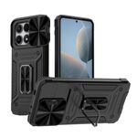 Per Xiaomi Redmi K70E 5G Camshield Robot Custodia per PC ibrida in TPU (Nero)