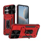 Per Xiaomi Redmi K70E 5G Camshield Robot Custodia per PC ibrida in TPU (Rosso)