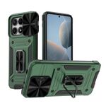 Per Xiaomi Redmi K70E 5G Camshield Robot Custodia per PC ibrida in TPU (verde)