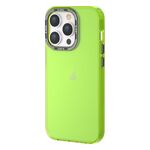 Per iPhone 14 Pro Custodia per telefono a colori trasparente serie TGVIS Grace (verde fluorescente)