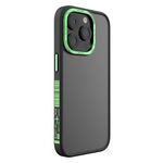 Custodia per telefono con cornice moda TGVIS Vibrant Series per iPhone 14 Pro (nera)