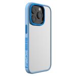 Custodia per telefono con cornice moda TGVIS Vibrant Series per iPhone 14 Pro (blu)