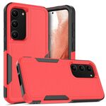 Per Samsung Galaxy S23 5G 2 in 1 PC + custodia per telefono TPU (rossa)