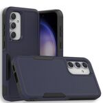 Per Samsung Galaxy S23 FE 5G 2 in 1 PC + custodia per telefono TPU (blu scuro)