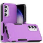 Per Samsung Galaxy S23 FE 5G 2 in 1 PC + custodia per telefono TPU (viola)