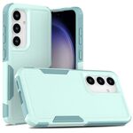 Per Samsung Galaxy S24 5G 2 in 1 PC + custodia per telefono TPU (verde chiaro)
