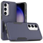 Per Samsung Galaxy S24 5G 2 in 1 PC + custodia per telefono TPU (blu scuro)