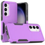 Per Samsung Galaxy S24 5G 2 in 1 PC + custodia per telefono TPU (viola)