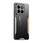 Per la custodia per telefono ibrida in metallo TPU Xiaomi 14 Blade Series (oro)