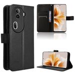 Per OPPO Reno11 Pro 5G Custodia in pelle con texture diamante globale (nera)