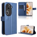 Per OPPO Reno11 Pro 5G Custodia per cellulare in pelle con texture diamante globale (blu)