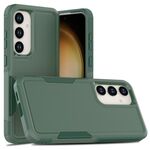 Per Samsung Galaxy S24+ 5G 2 in 1 PC + custodia per telefono in TPU (verde scuro)