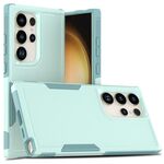 Per Samsung Galaxy S24 Ultra 5G 2 in 1 PC + custodia per telefono TPU (verde chiaro)