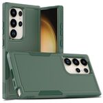 Per Samsung Galaxy S24 Ultra 5G 2 in 1 PC + custodia per telefono TPU (verde scuro)