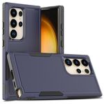 Per Samsung Galaxy S24 Ultra 5G 2 in 1 PC + custodia per telefono TPU (blu scuro)
