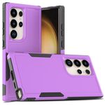 Per Samsung Galaxy S24 Ultra 5G 2 in 1 PC + custodia per telefono TPU (viola)