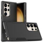Per Samsung Galaxy S24 Ultra 5G 2 in 1 PC + custodia per telefono TPU (nera)