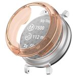 Custodia protettiva per orologio in TPU cava mezza confezione per Garmin Lily 2 (rosa trasparente)