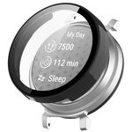Per Garmin Lily 2 PC + custodia protettiva per orologio integrata con pellicola temperata (nera)