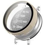 Per Garmin Lily 2 PC + custodia protettiva per orologio integrata con pellicola temperata (bianco avorio)