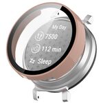 Per Garmin Lily 2 PC + custodia protettiva per orologio integrata con pellicola temperata (rosa)