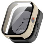 Per CMF Watch Pro D395 PC + custodia protettiva per orologio integrata con pellicola temperata (bianco avorio)