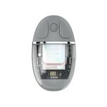 Mouse ZGA colorato trasparente dual mode wireless 2.4G + Bluetooth 5.0 (grigio)