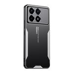 Per Xiaomi Redmi K70E Blade Series Custodia per telefono ibrida in metallo TPU (argento)