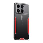 Per Xiaomi Redmi K70E Blade Series Custodia per telefono ibrida in metallo TPU (rossa)