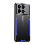 Per Xiaomi Redmi K70E Blade Series Custodia per telefono ibrida in metallo TPU (blu)