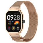 Per CMF Watch Pro D395 struttura in metallo + cinturino magnetico integrato milanese (oro rosa)