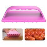 Affettatrice per hot dog, affettatrice per salsicce, per barbecue, campeggio all'aperto (rosa)