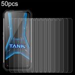 Per Unihertz Tank 3 Pro 8849 50 pezzi 0,26 mm 9H 2,5D pellicola in vetro temperato