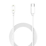 Cavo di ricarica per smartwatch Samsung Galaxy Fit 3, lunghezza: 1 cm, porta: USB-C / Type-C (bianco)