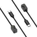 Cavo di ricarica per smartwatch stile ufficiale Samsung Galaxy Fit 3, lunghezza: 55 cm, porta: USB-C / tipo C (nero)