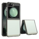 Per Samsung Galaxy Z Flip6 5G Custodia per telefono in TPU ibrido acrilico serie colorata (grigio trasparente)