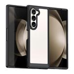 Per Samsung Galaxy Z Fold6 5G Custodia per telefono in TPU ibrido acrilico serie colorata (nera)