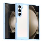 Per Samsung Galaxy Z Fold6 5G Custodia per telefono in TPU ibrido acrilico serie colorata (blu)