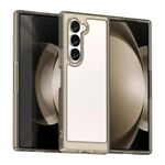 Per Samsung Galaxy Z Fold6 5G Custodia per telefono in TPU ibrido acrilico serie colorata (grigio trasparente)