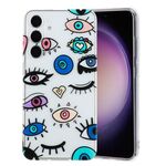 Per Samsung Galaxy S23 FE 5G Custodia per telefono in TPU con motivo dipinto colorato (Eye Monster)