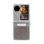 Per OPPO Find N3 Flip Skin Feel Custodia per telefono antiurto in carta flash per PC (sfumatura argento nero)