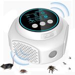 219 Repellente per topi per interni domestici con conversione di frequenza multidimensionale ad ultrasuoni intelligente (bianco)