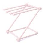 Portaoggetti pieghevole per stracci, ripiano della cucina, strofinaccio, porta bicchieri, scolapiatti (rosa)